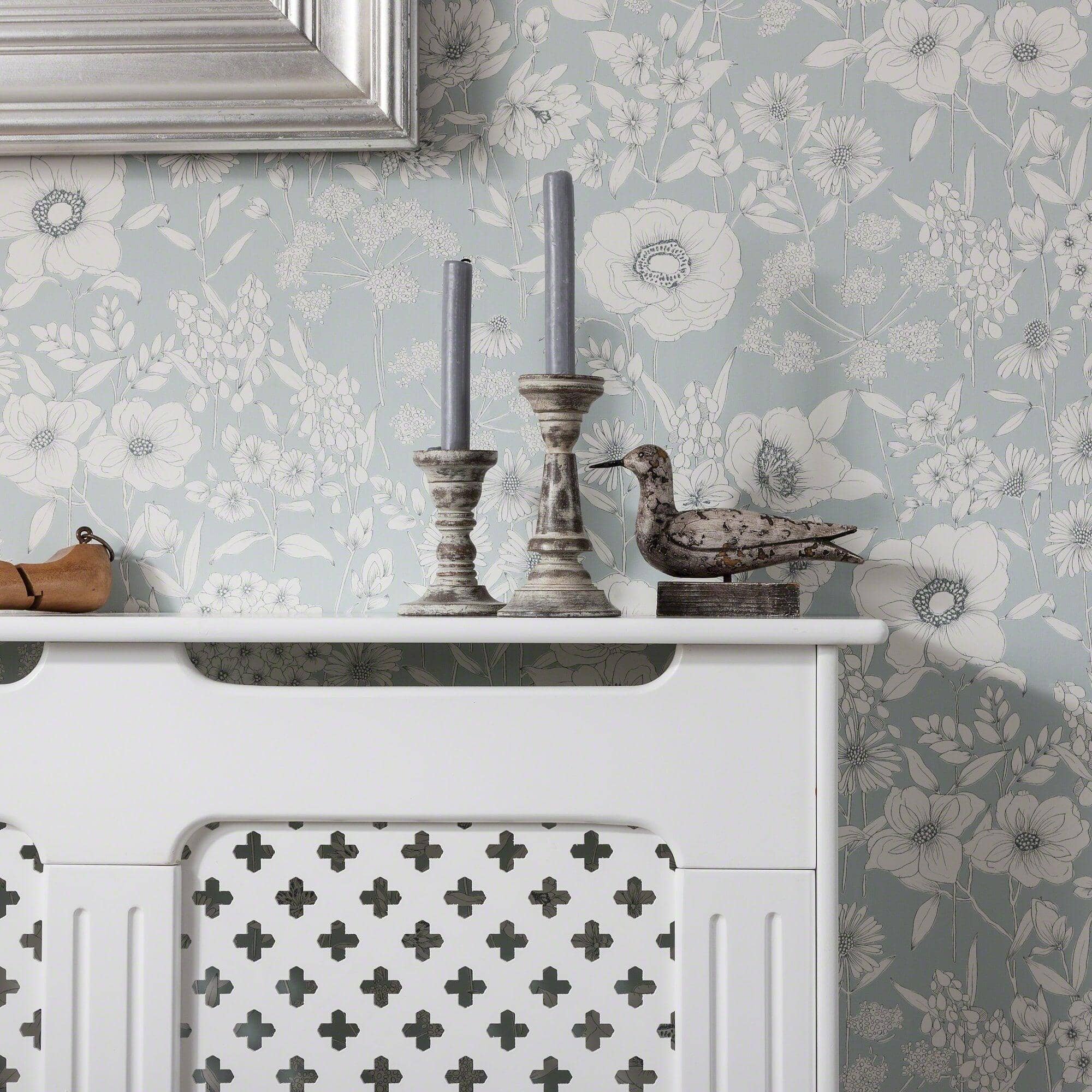Edith Radiator Cover - White - Adjustable - Image 3