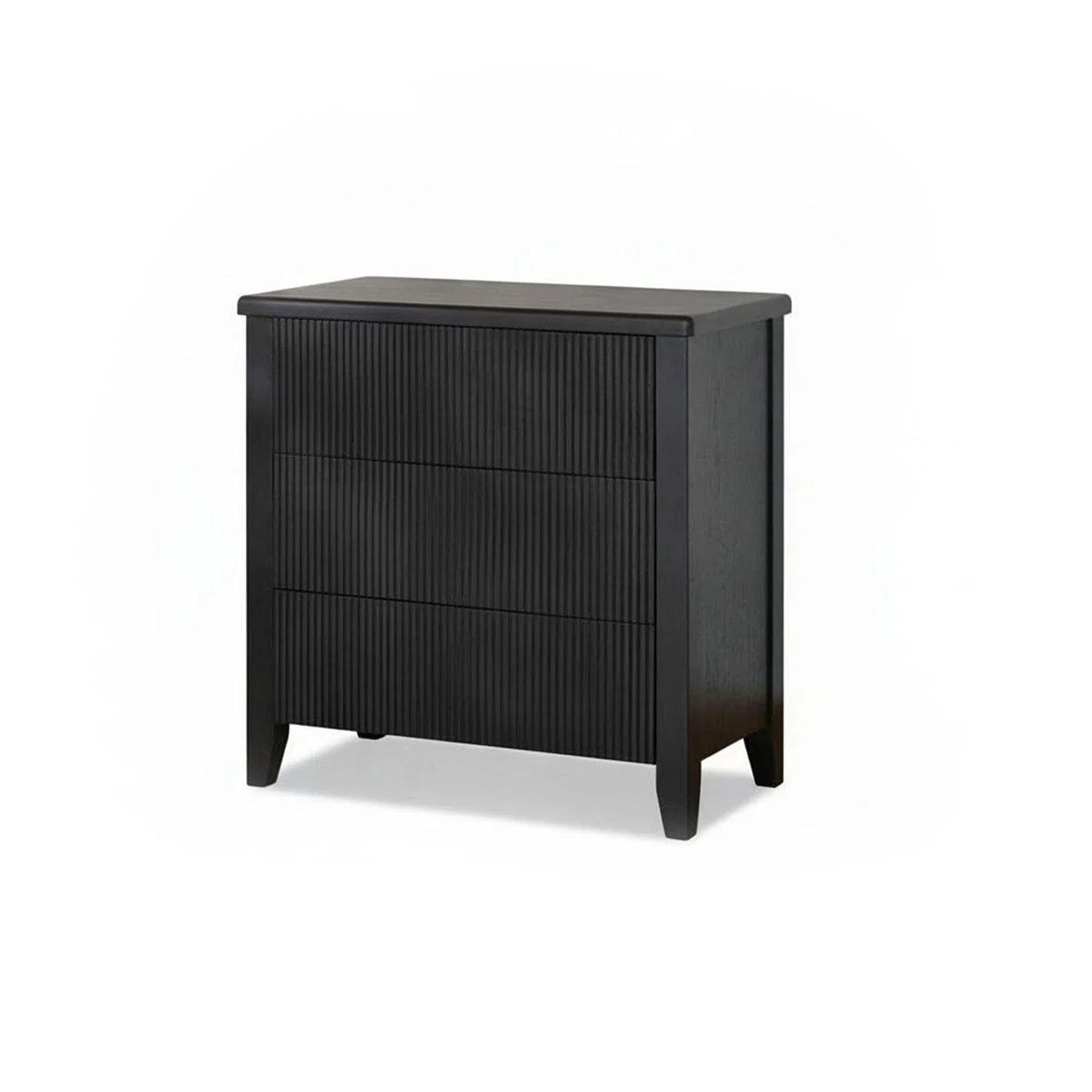 Raleigh 3 Drawer Chest of Drawers - Black - Image 5