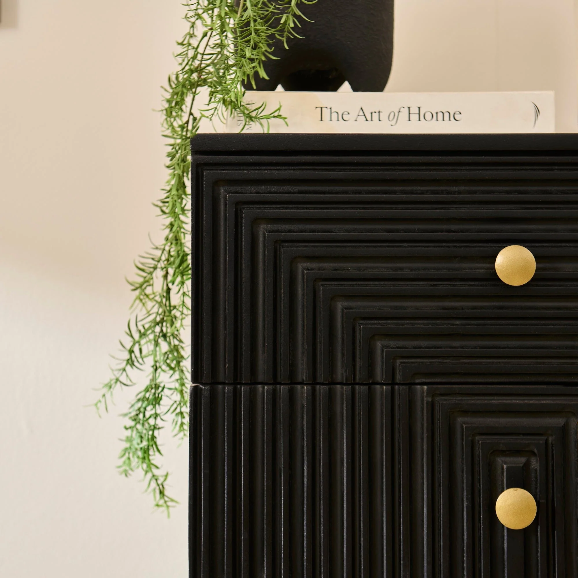 Rayna 5 Drawer Tallboy - Jet Black - Image 7