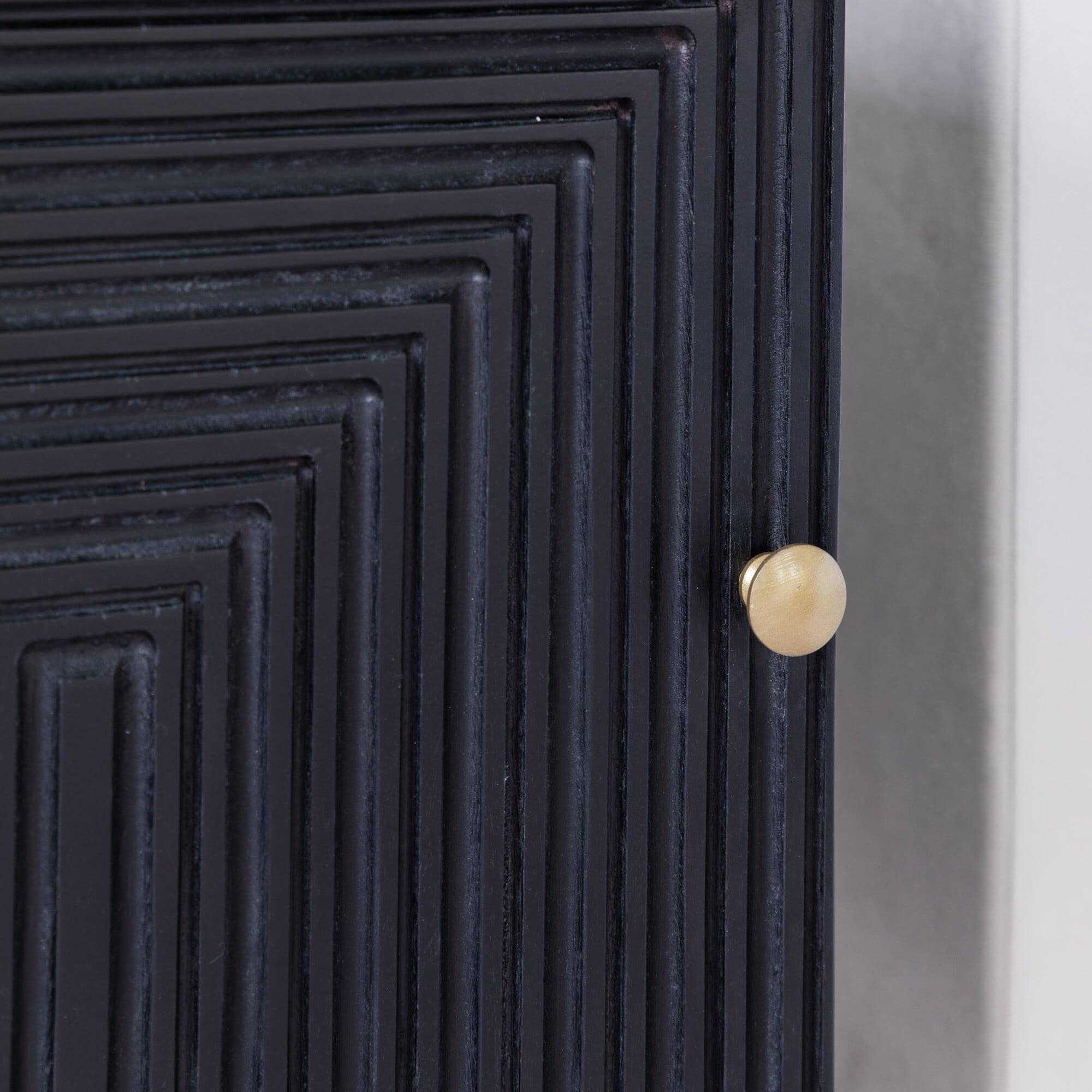 Rayna Bedside Table - Jet Black - Image 5