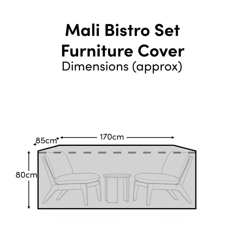 Rectangular Rain Cover 170x85x80cm - Mali Bistro Set