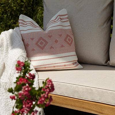 Rowan Wooden Garden 2 chairs with 2 Seater Sofa & Coffee Table - Natural - Image 4