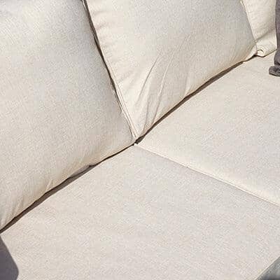 Rowan Wooden Garden Set with 2 Seater Sofa - 2 Armchairs with Coffee Table - Natural - Image 6