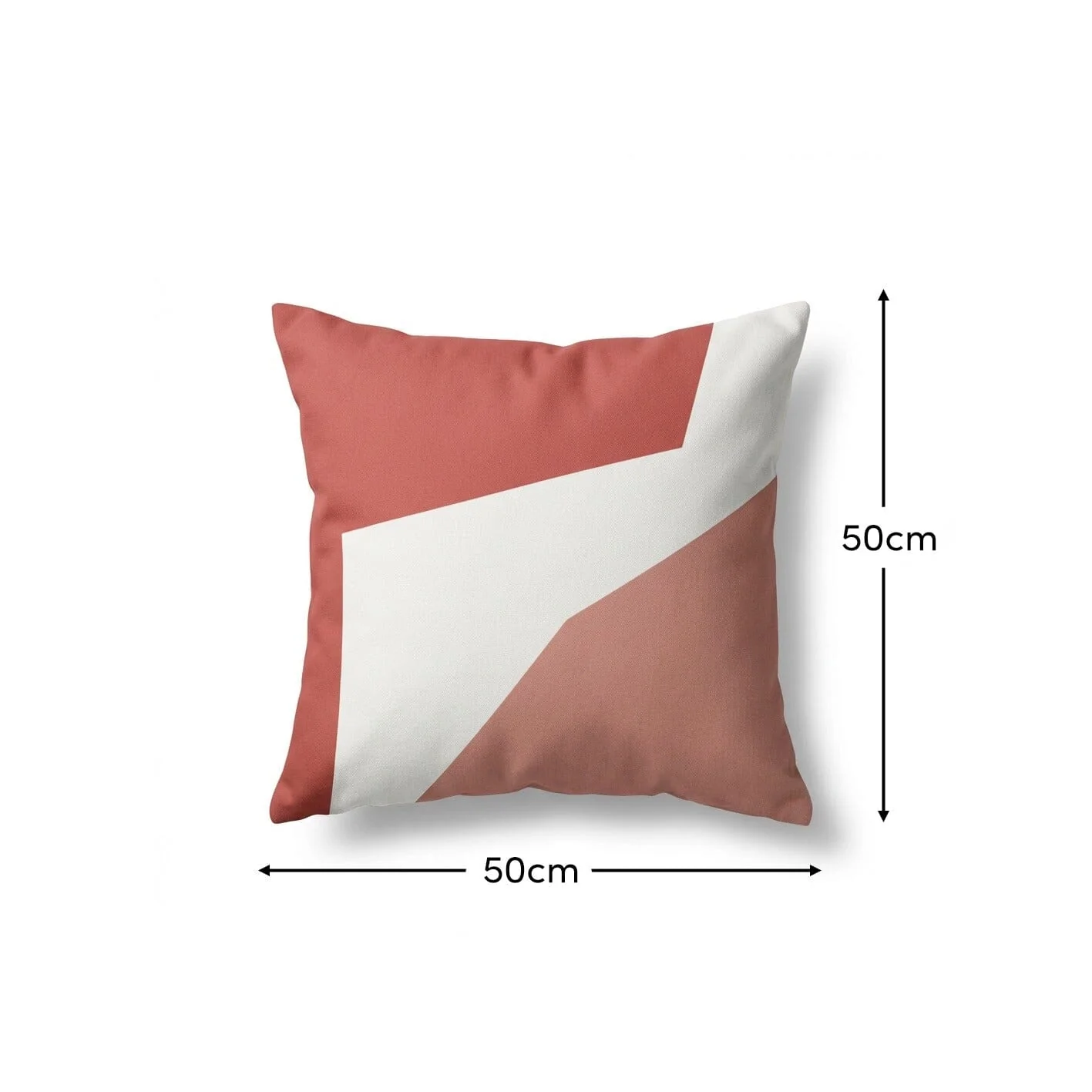 Salcombe 50x50cm Outdoor Cushion Cover - Paprika and Blush Pink - Image 9