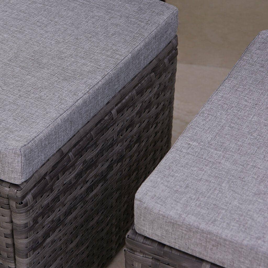Aston Corner Sofa Cushion Cover Set - Grey/Black - Image 3