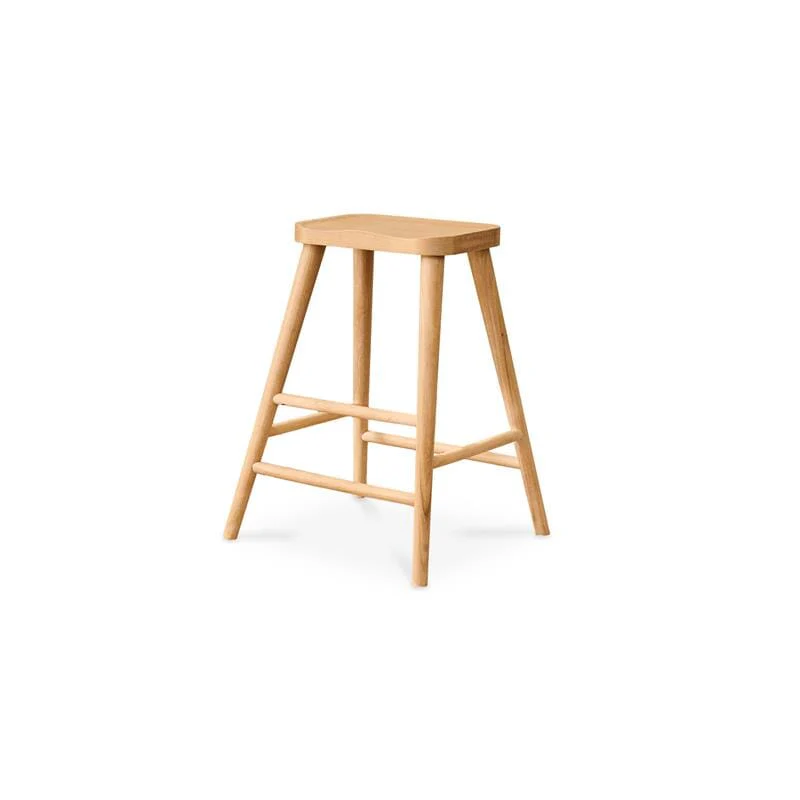 Silvester Whitewash Bar Stool - Image 7