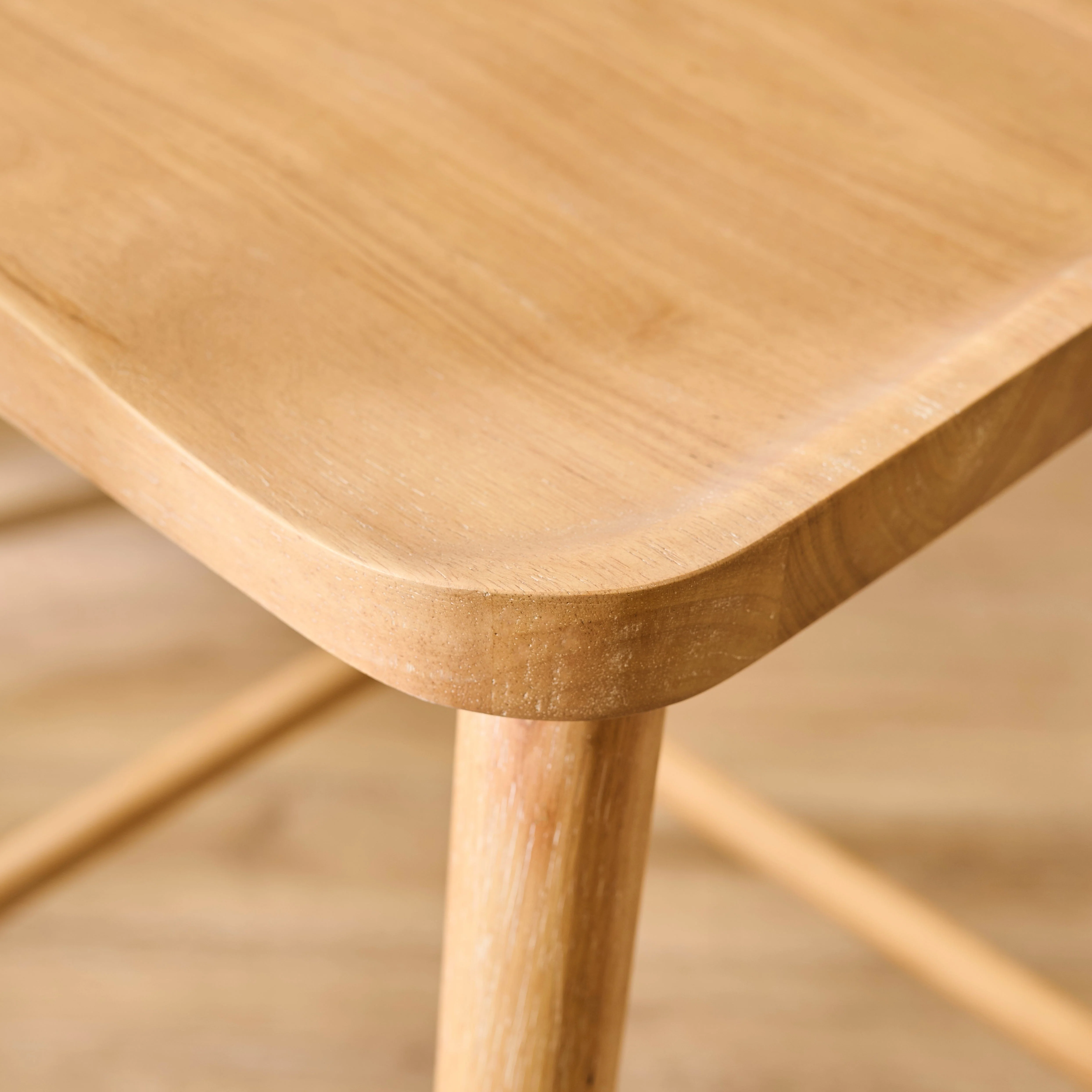 Silvester Whitewash Bar Stool with Backrest - Image 6