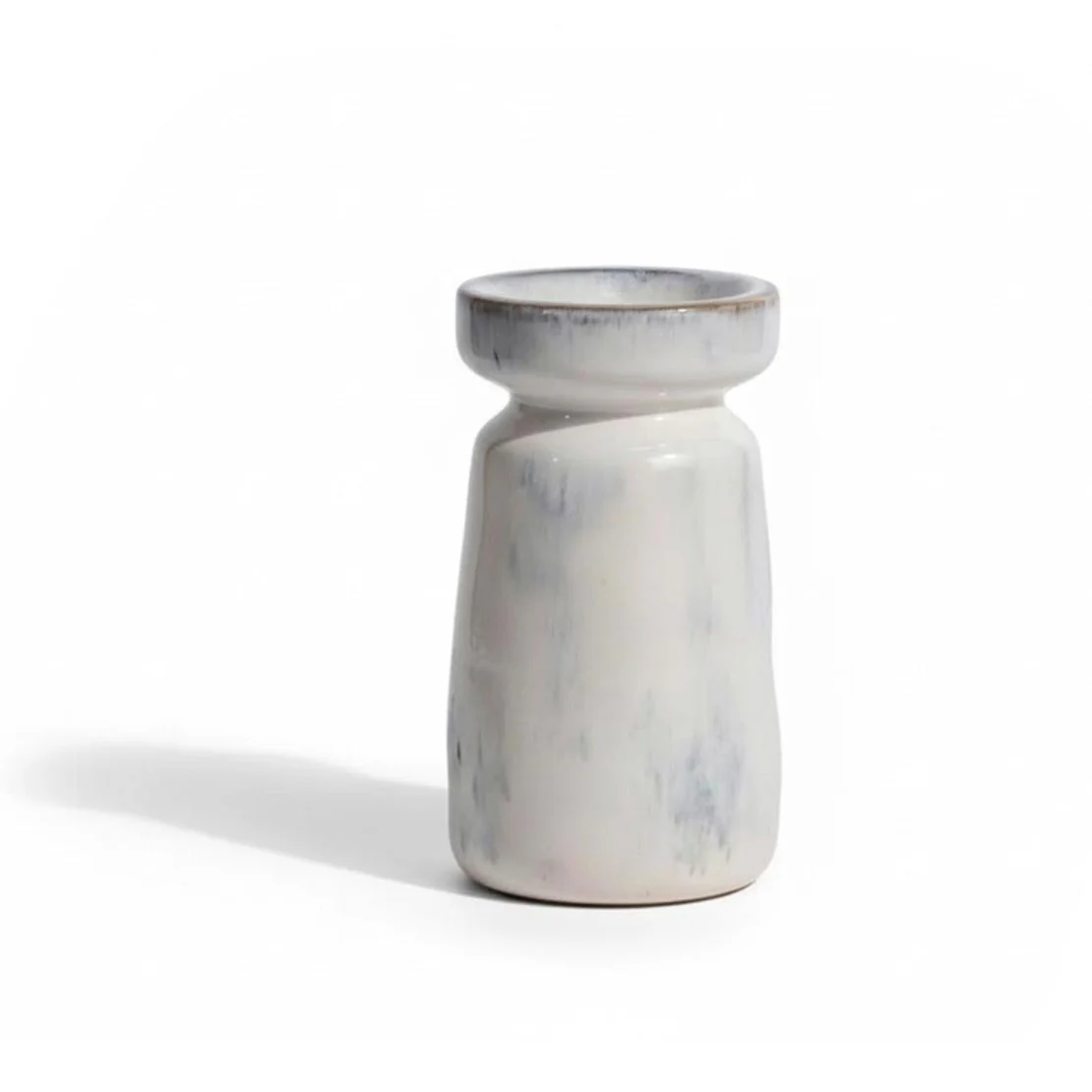 Sintra Ceramic 22.5cm Candle Holder - Cornflower Reactive Glaze - Image 6