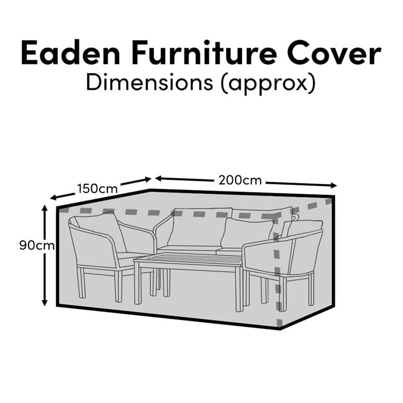 Small Rectangular Garden Furniture Cover - Lila - Ashby - Aspen - Marston - Oakley 6 Seater Sets - Image 8
