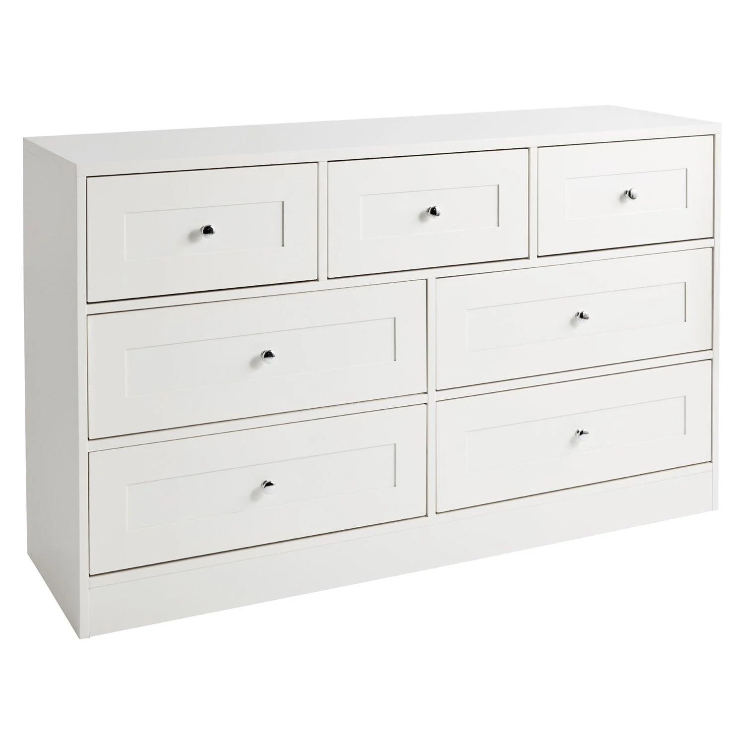 Stevie 7 Drawer Chest of Drawers - White - Image 8