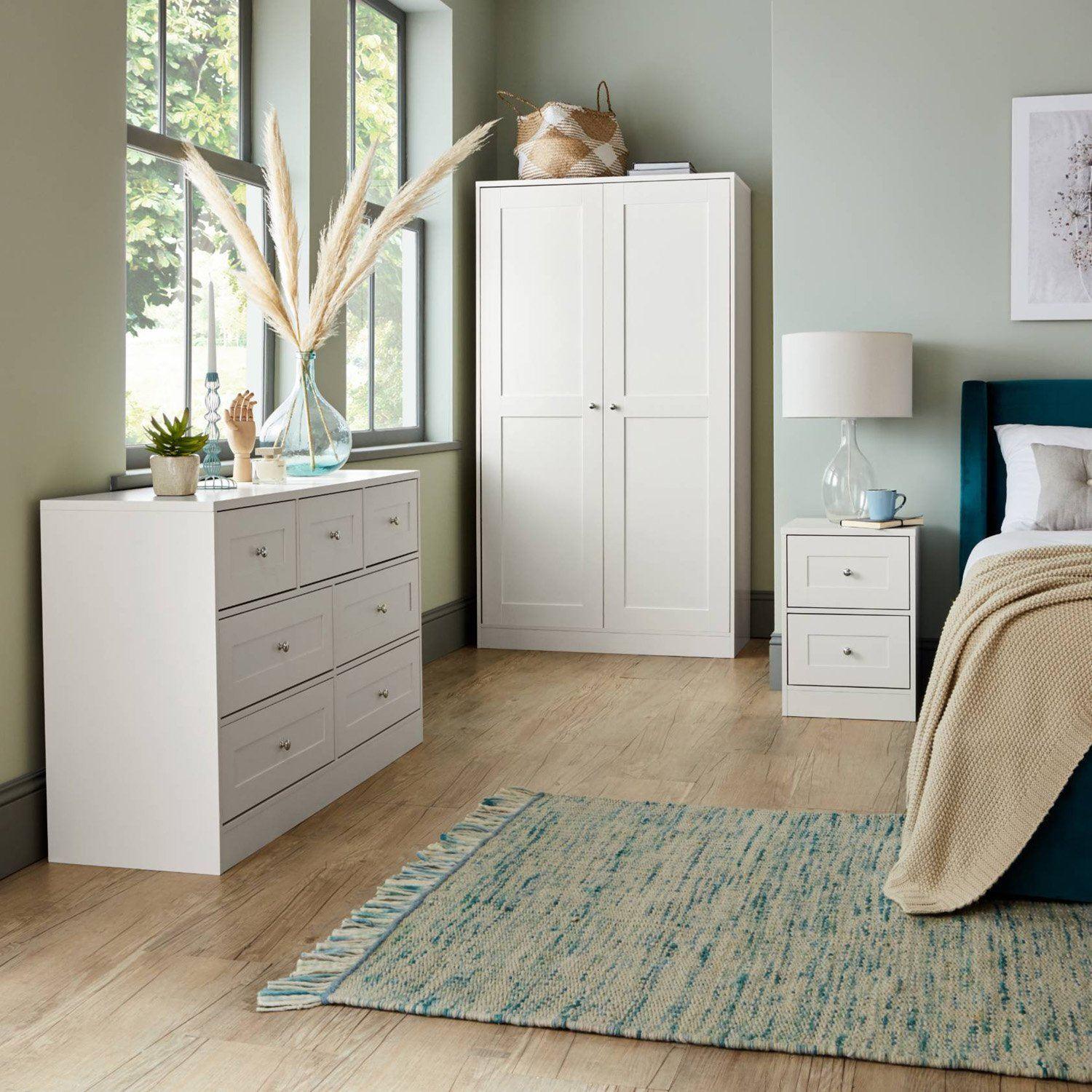 Stevie Bedside Table - White - Image 4