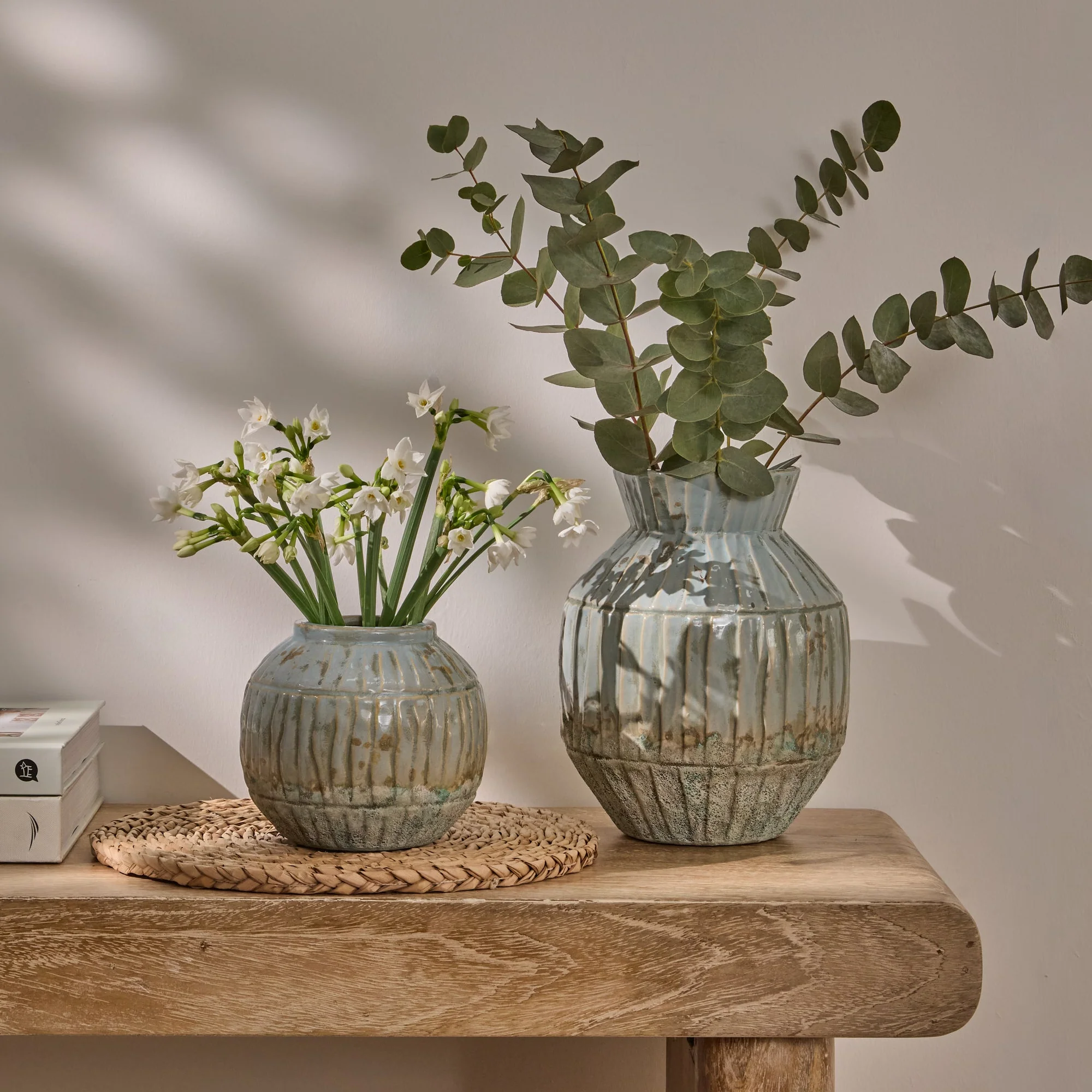 Tariva Ceramic 13.5cm Vase - Cornflower Blue - Image 2