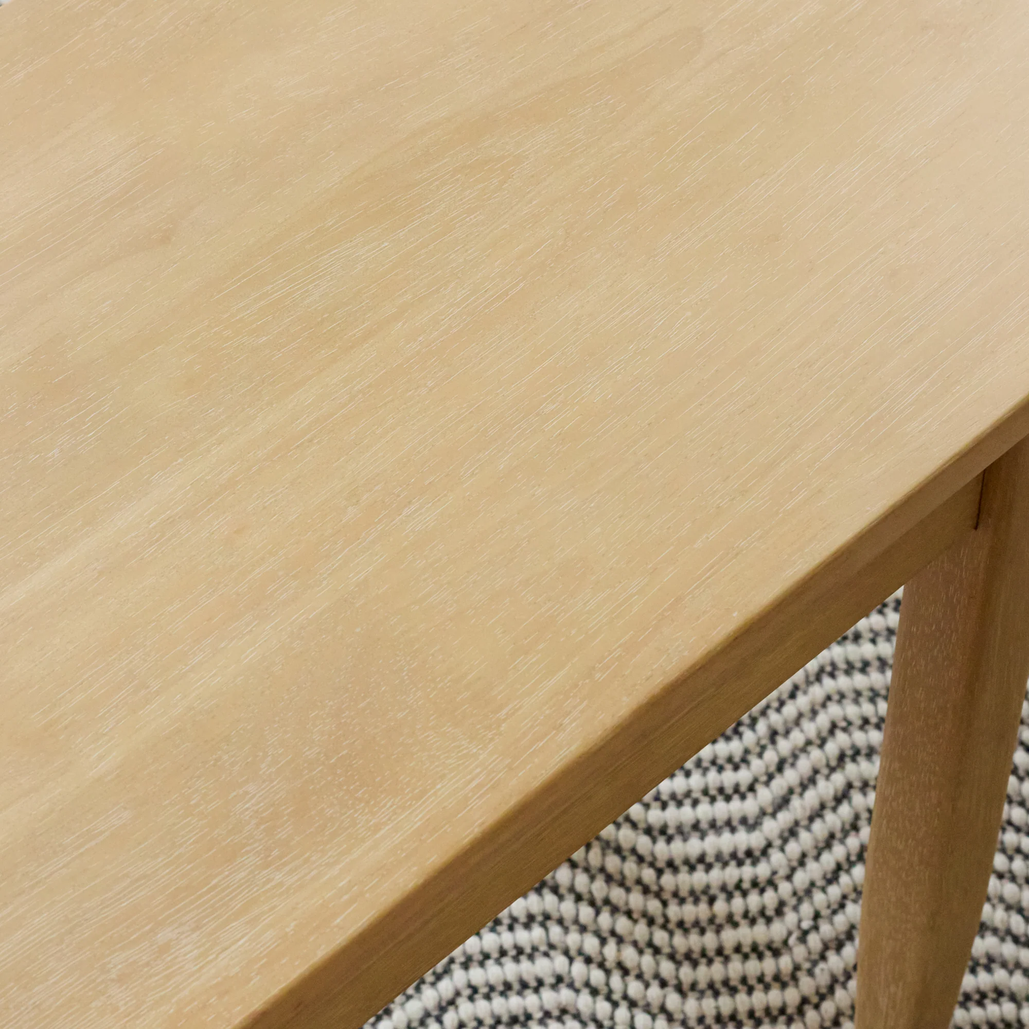 Tilly 150cm Wooden Bench - Whitewash Oak - Image 3
