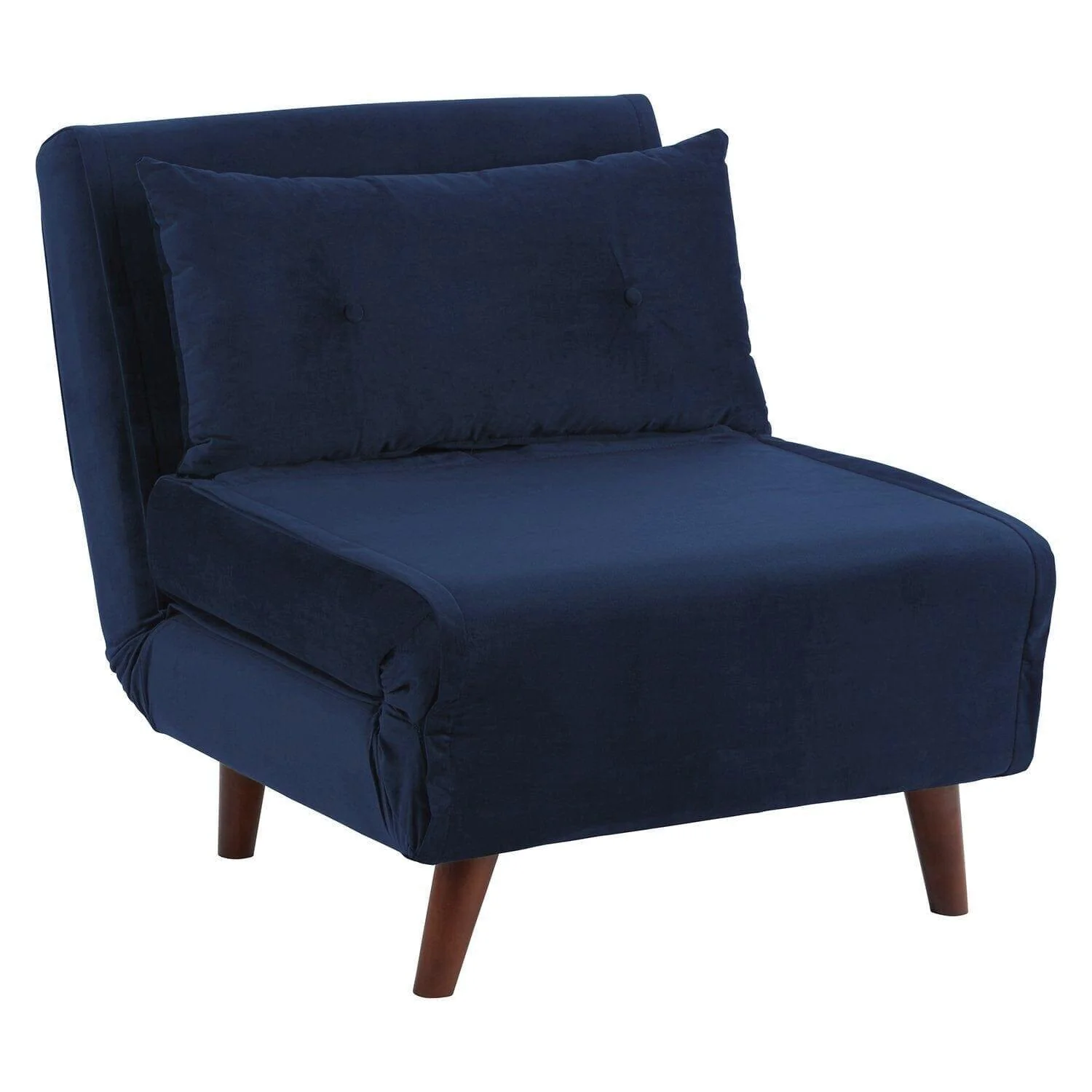 Una Single Sofa Bed - Blue Velvet - Image 9