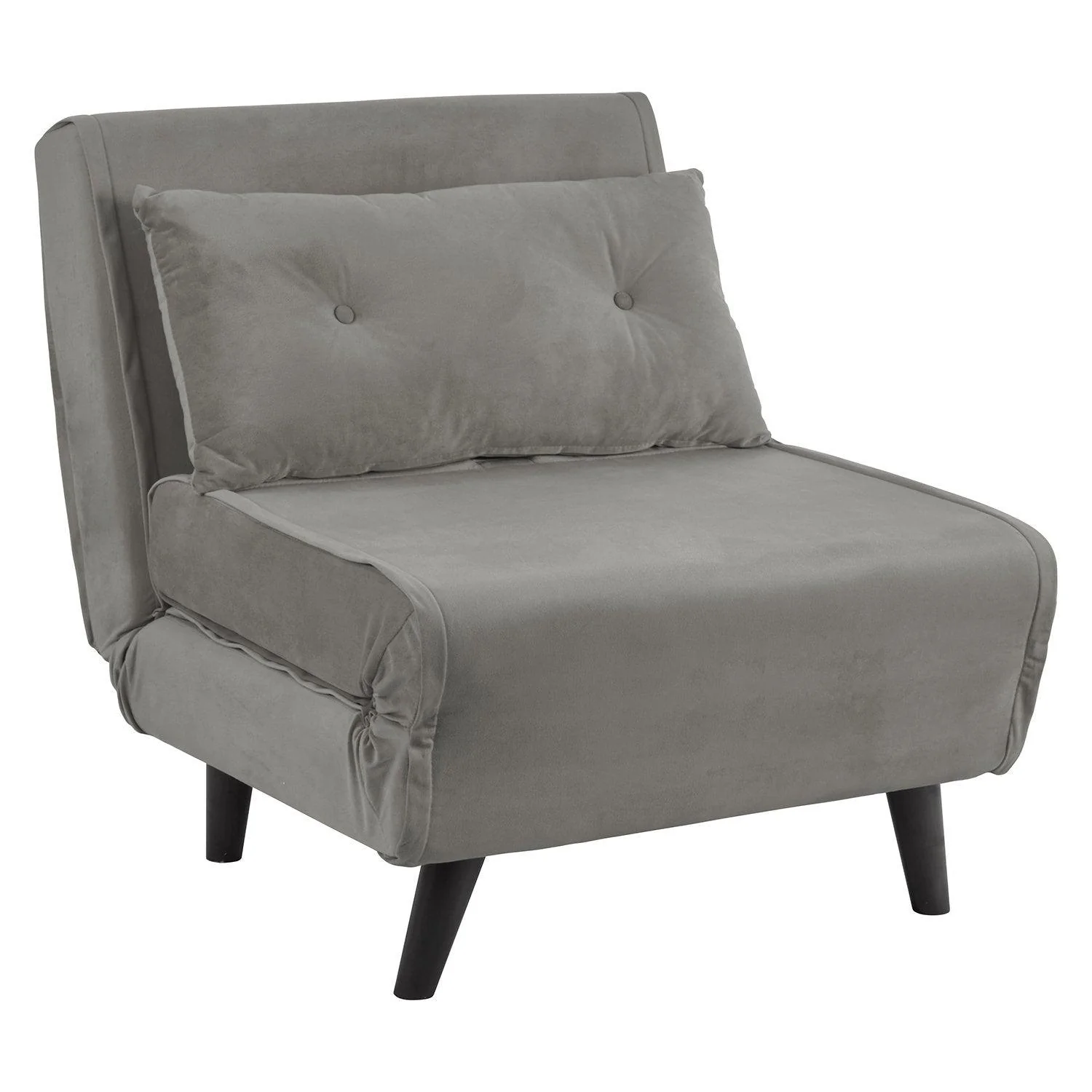 Una Single Sofa Bed - Grey Velvet - Image 11