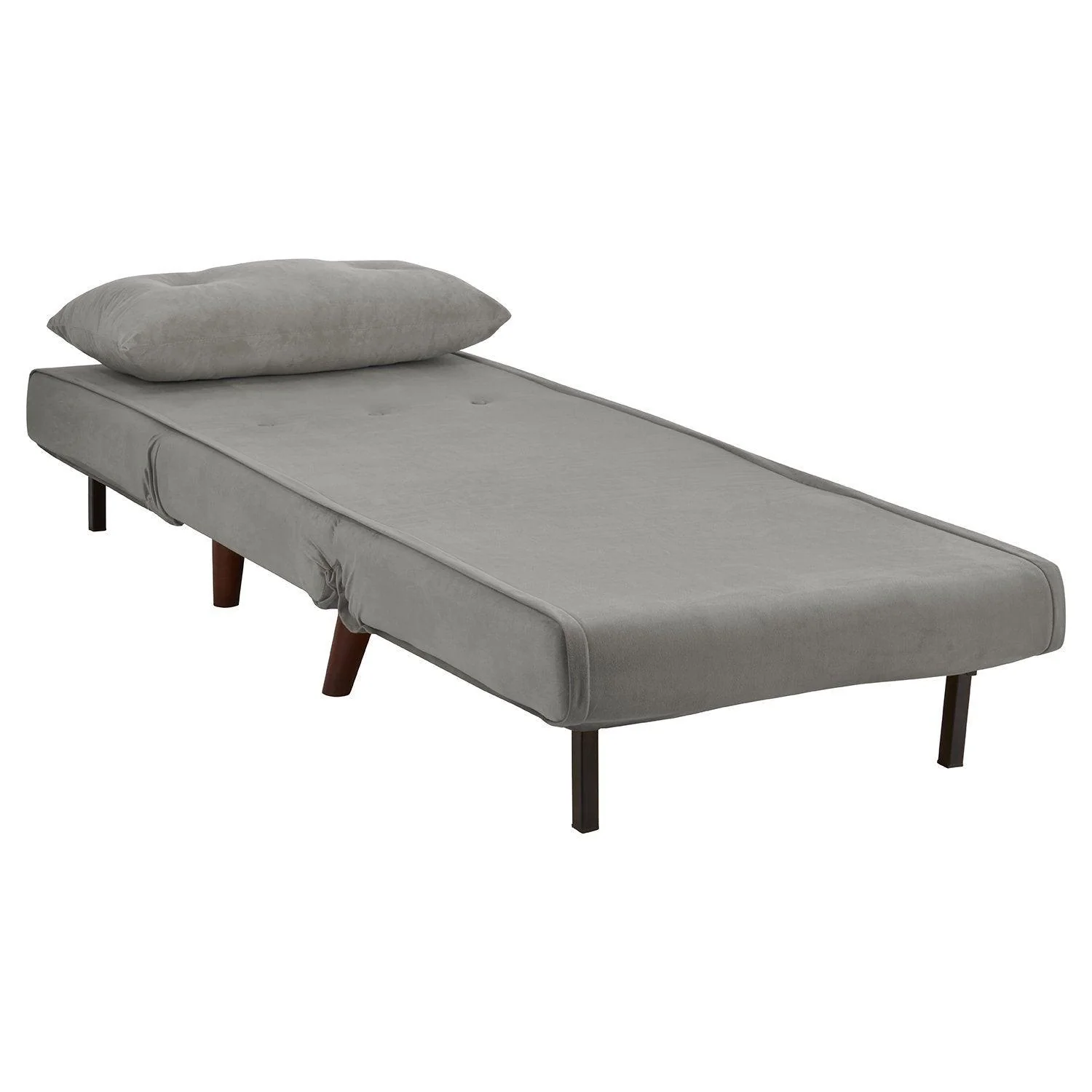 Una Single Sofa Bed - Grey Velvet - Image 12