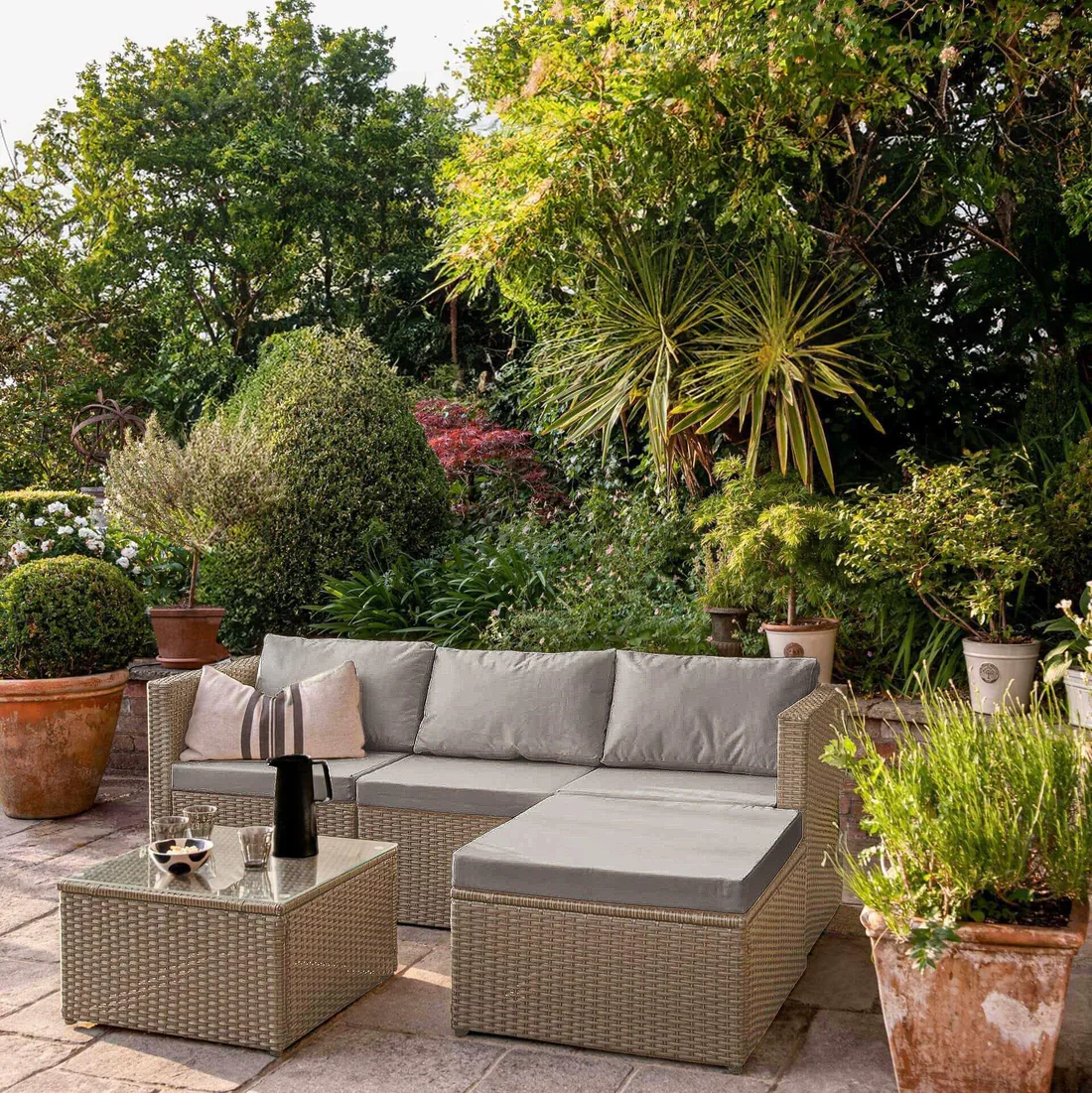 Weston Set of Cushion Covers - Natural Brown