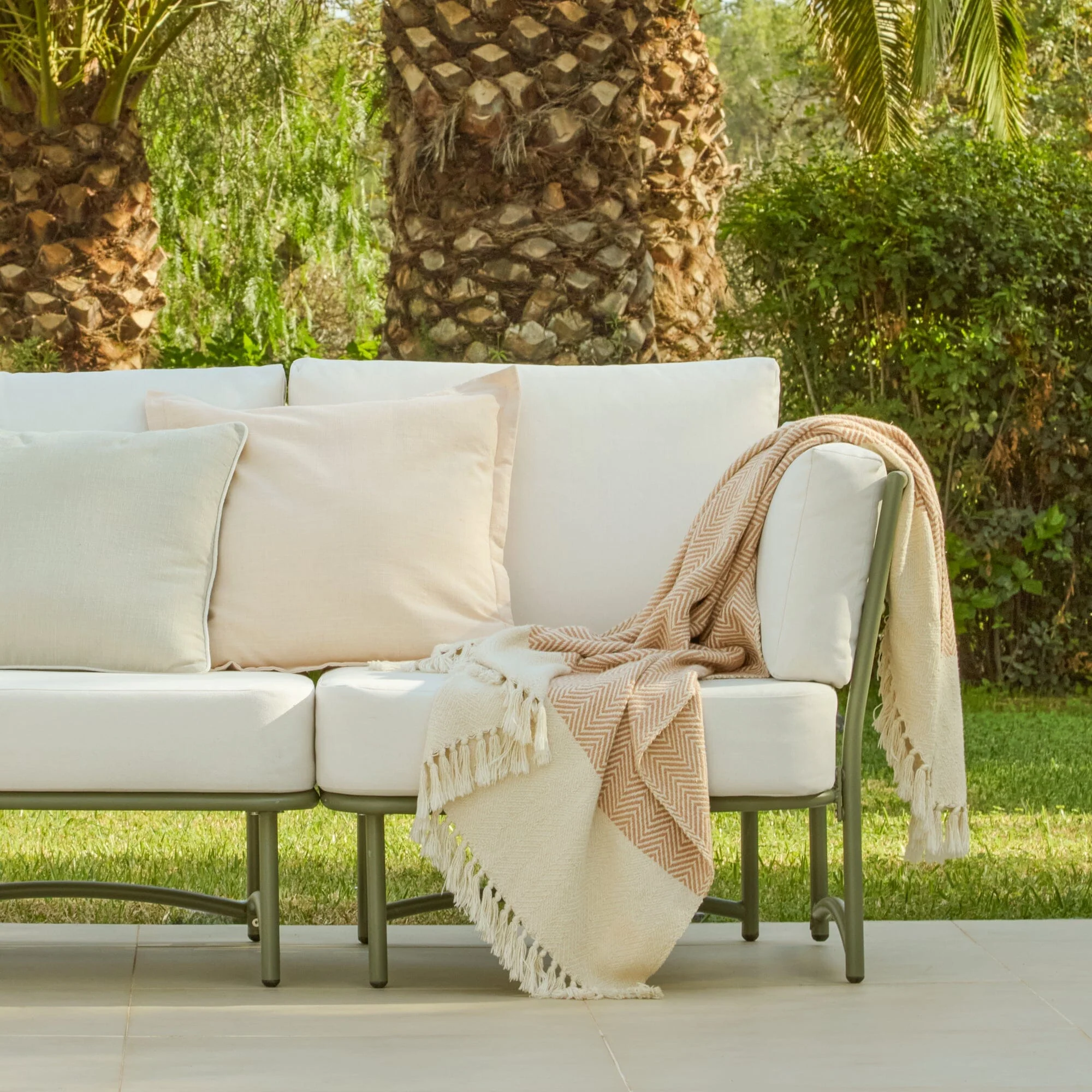 Wilder 3 Seater Garden Sofa - Olive Green - Image 2