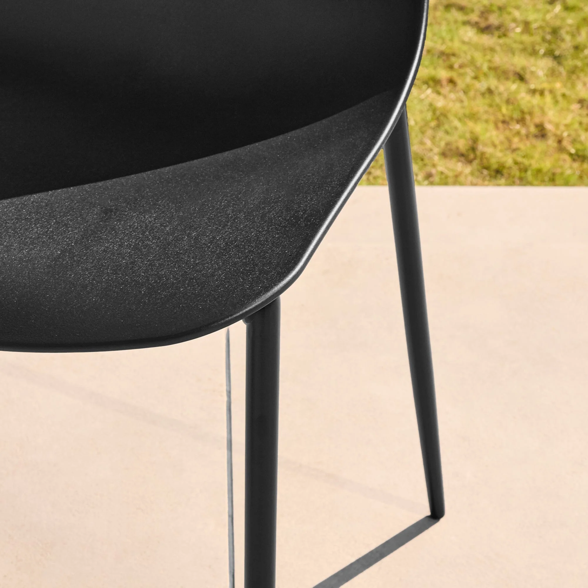 Wren Black Garden Chairs - Set of 2 - Image 4