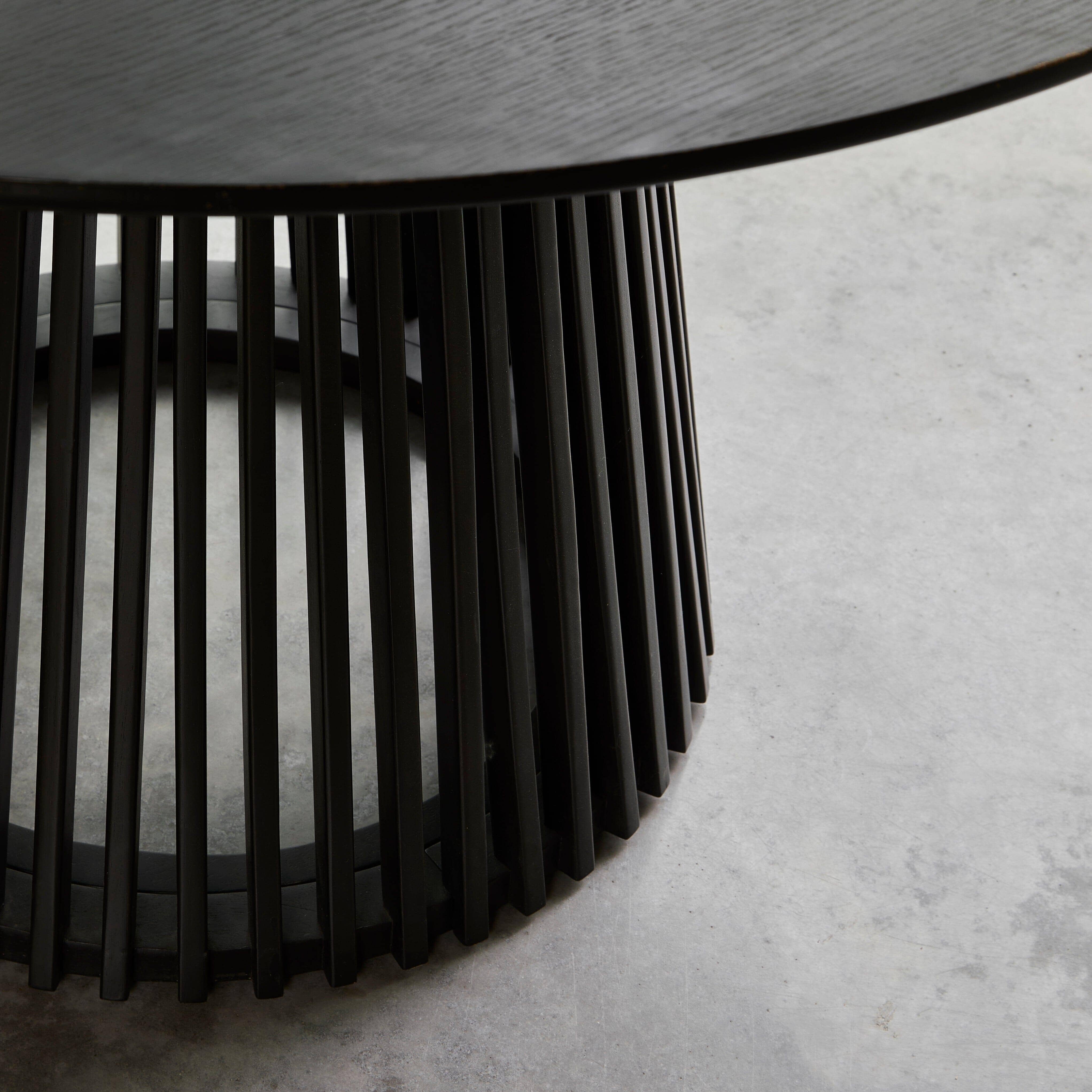 Outlet - Willow Round Dining Table Stained Black - Image 4