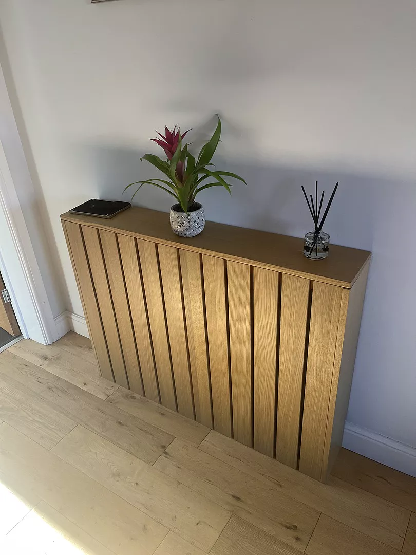 Willow Medium Radiator Cover - Pale Oak - Image 4