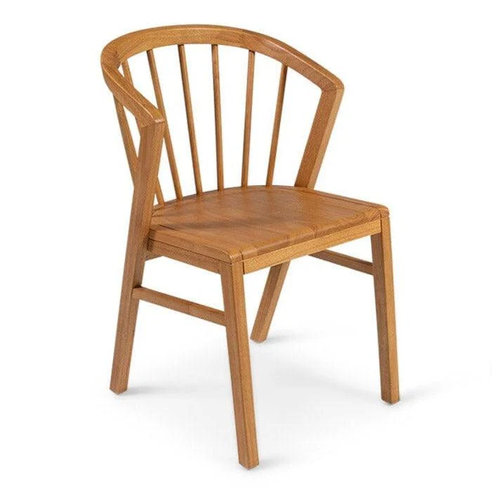 Mabel Oak Wooden Spindle Dining Chairs - Set of 2 - Image 5