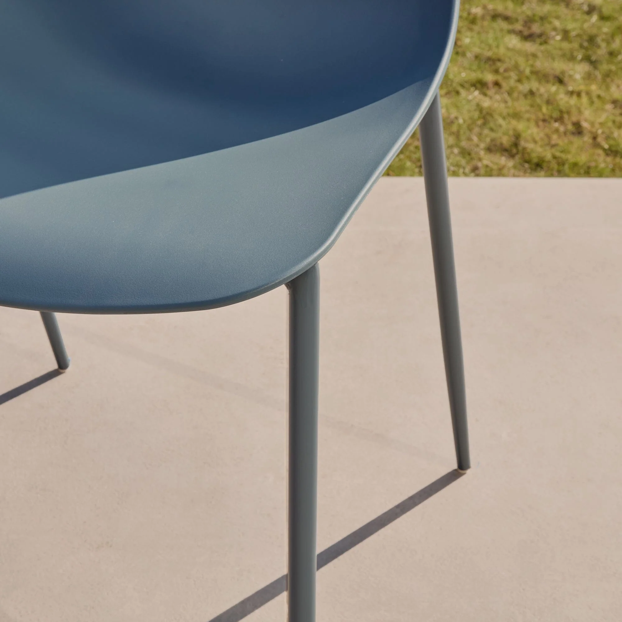 Wren Denim Blue Garden Chairs - Set of 2 - Image 3
